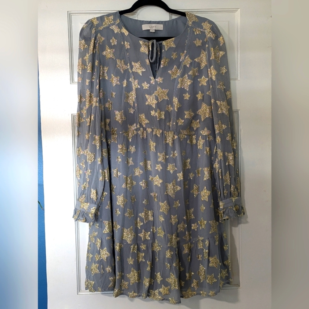 LOFT Long Sleeve Mini Dress